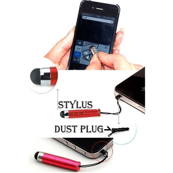 🖋️ 3 Pack Mini Bullet Stylus Drawing Pens for Touch Screens with Dust Plug NEW - Picture 2 of 8